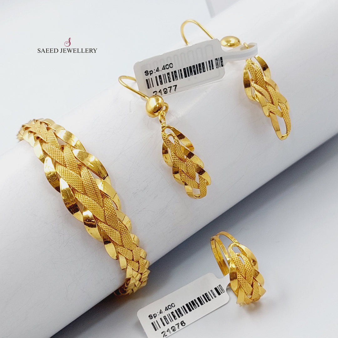 21K Gold Taft Bracelet by Saeed Jewelry - Image 4