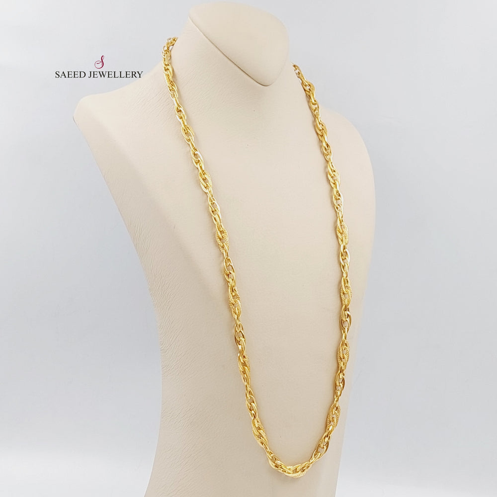 21K Gold Taft Necklace by Saeed Jewelry - Image 2