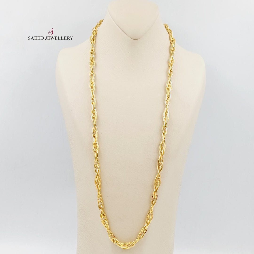 21K Gold Taft Necklace by Saeed Jewelry - Image 6