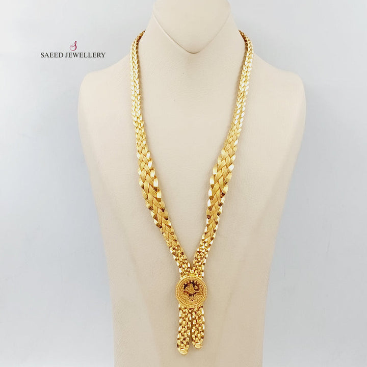 21K Gold Taft Rashadi Necklace by Saeed Jewelry - Image 1