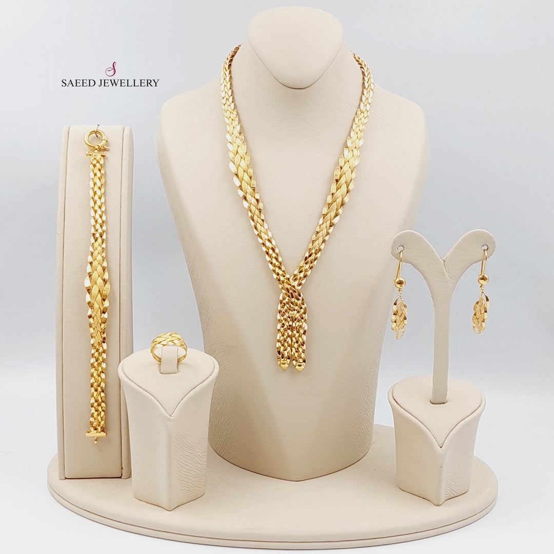 21K Gold Taft Set Four Pieces by Saeed Jewelry - Image 1