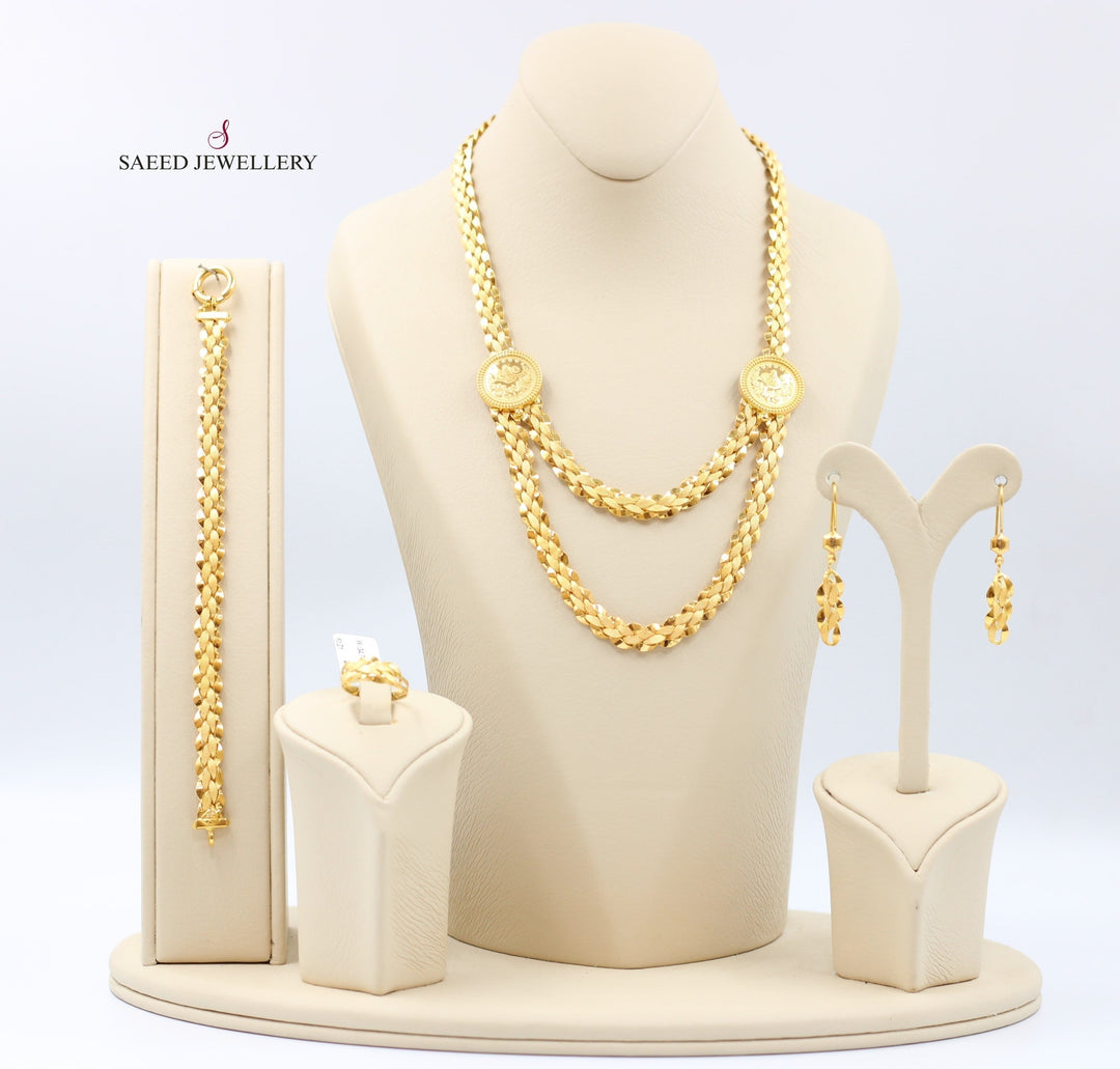 21K Gold Taft Set by Saeed Jewelry - Image 1