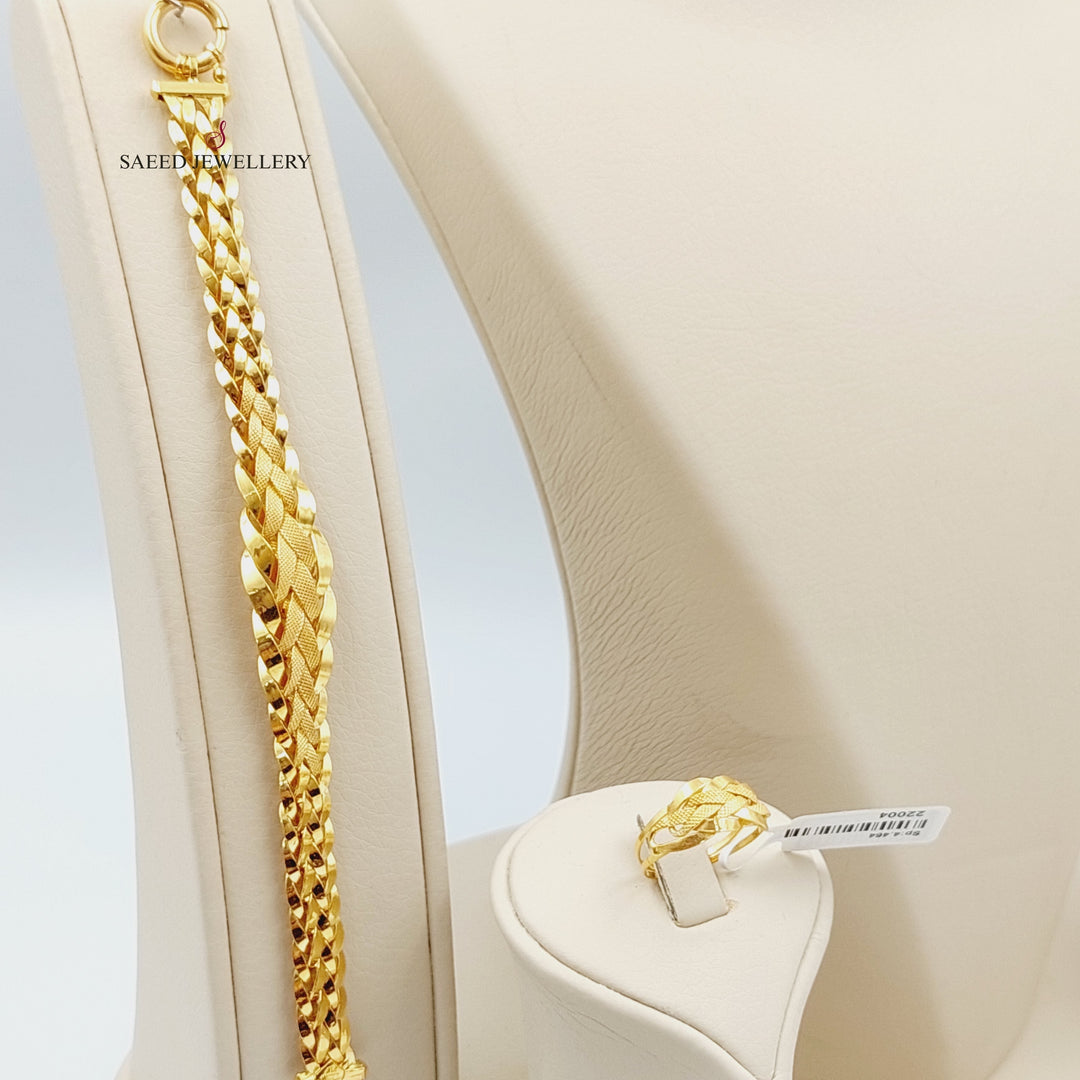 21K Gold Taft Set by Saeed Jewelry - Image 10