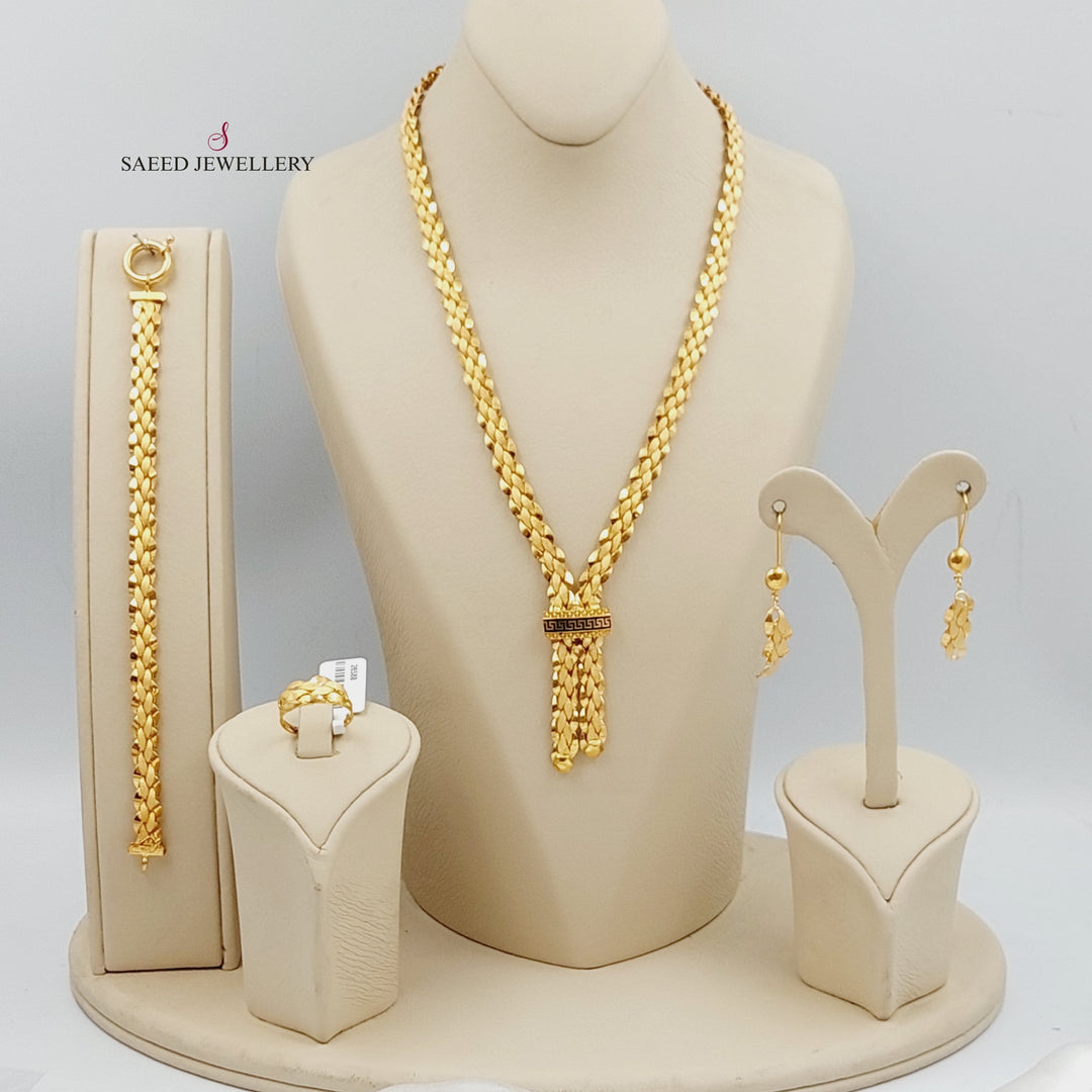 21K Gold Taft Set by Saeed Jewelry - Image 5