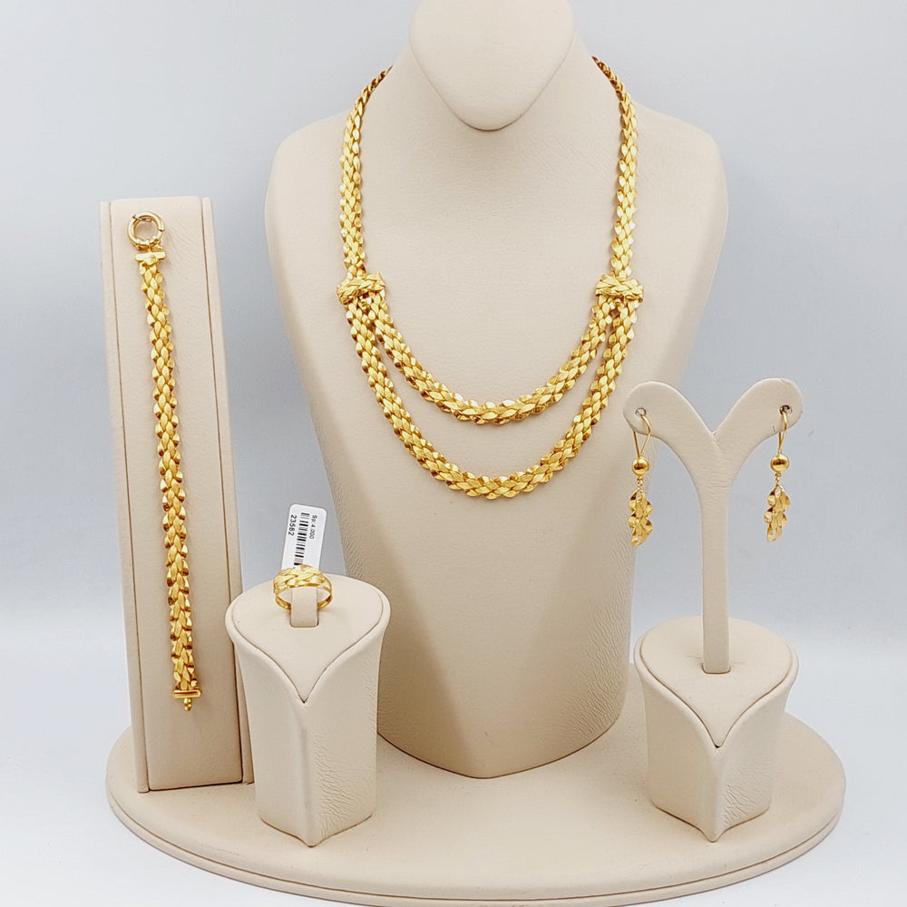 21K Gold Taft Set by Saeed Jewelry - Image 3