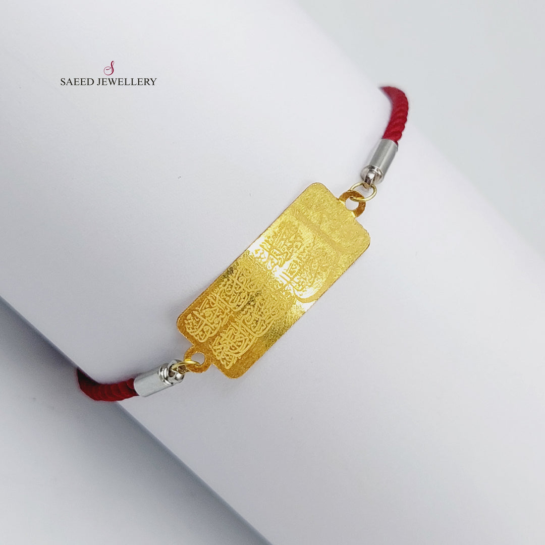 21K Gold Thread Bracelet by Saeed Jewelry - Image 2