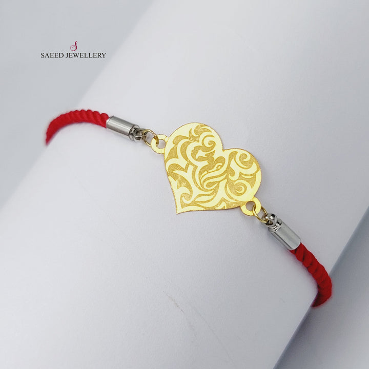 21K Gold Thread Bracelet by Saeed Jewelry - Image 1