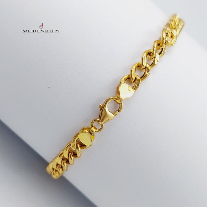 21K Gold Tiger Bracelet by Saeed Jewelry - Image 4