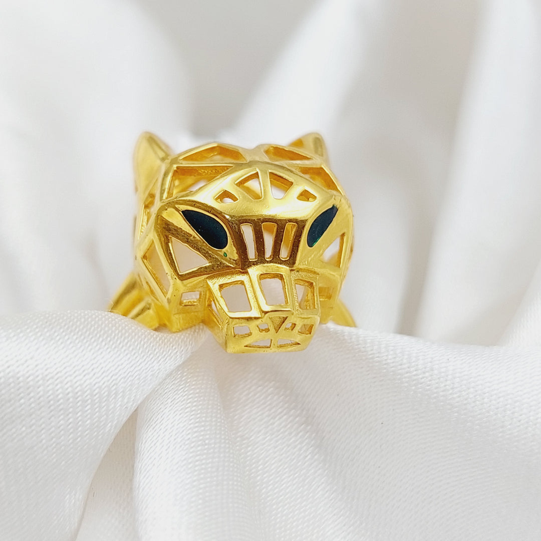 21K Gold Tiger Ring by Saeed Jewelry - Image 3