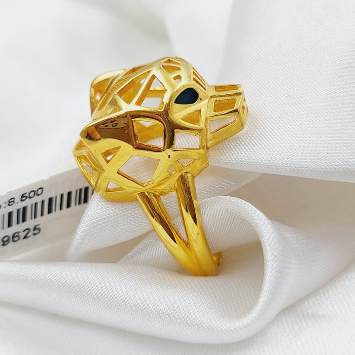 21K Gold Tiger Ring by Saeed Jewelry - Image 5