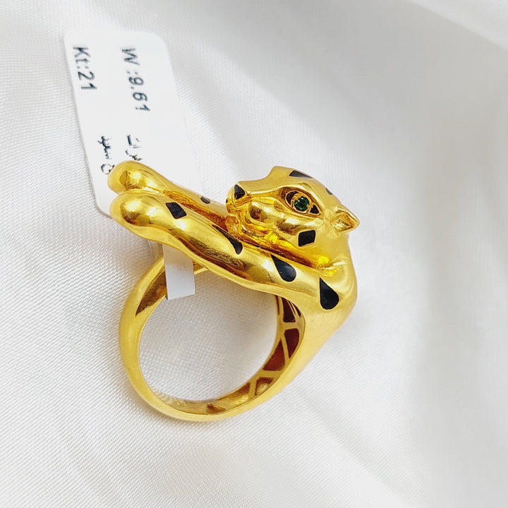 21K Gold Tiger Ring by Saeed Jewelry - Image 3