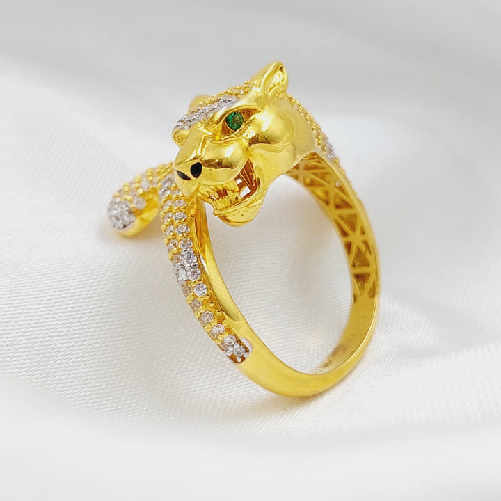 21K Gold Tiger Ring by Saeed Jewelry - Image 3