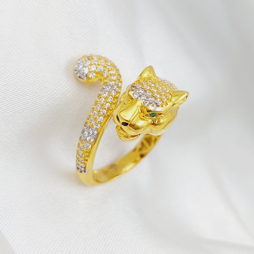 21K Gold Tiger Ring by Saeed Jewelry - Image 5