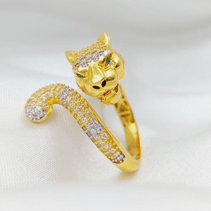 21K Gold Tiger Ring by Saeed Jewelry - Image 1