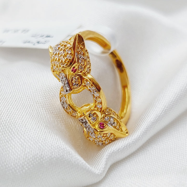 21K Gold Tiger Ring by Saeed Jewelry - Image 2