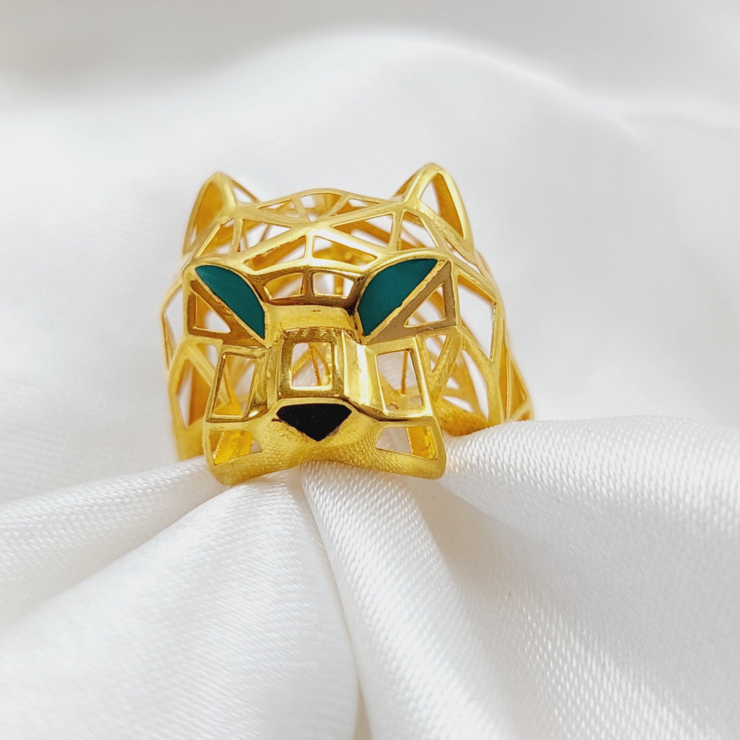 21K Gold Tiger Ring by Saeed Jewelry - Image 1
