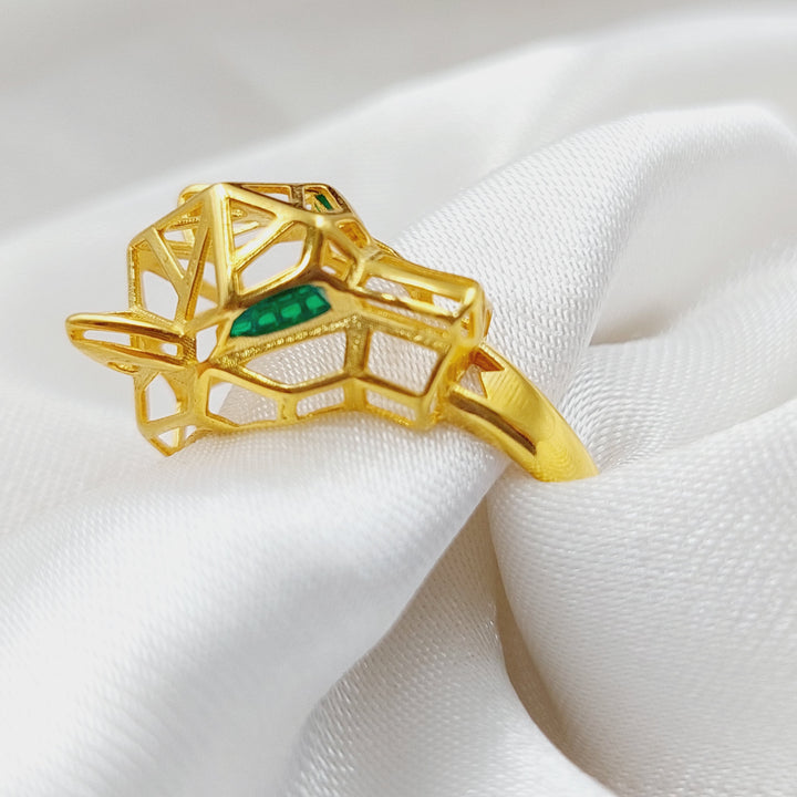 21K Gold Tiger Ring by Saeed Jewelry - Image 3