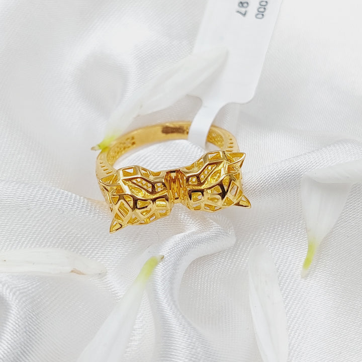 21K Gold Tiger Ring by Saeed Jewelry - Image 3