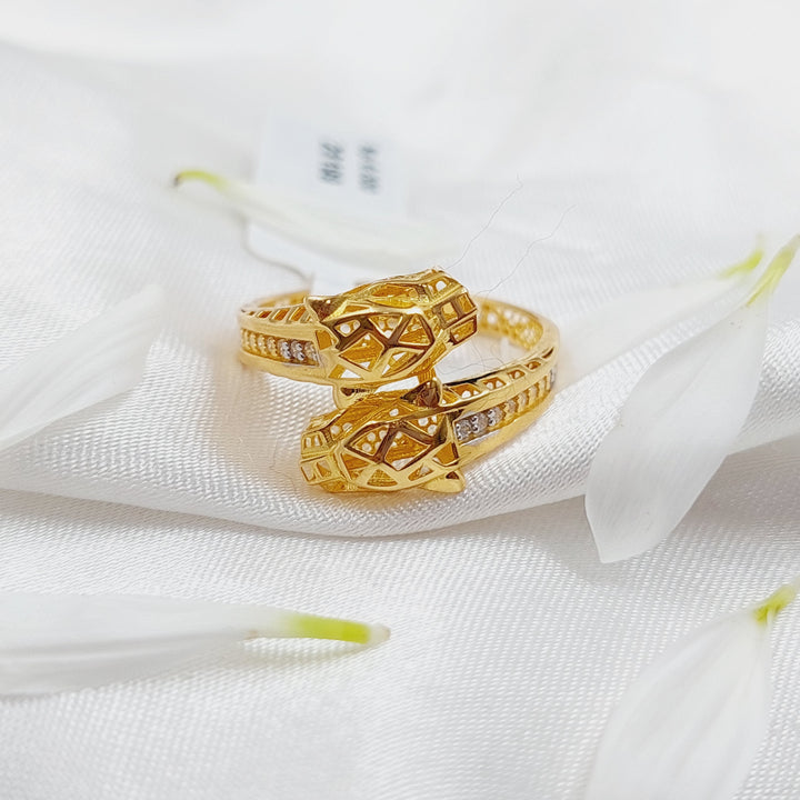 21K Gold Tiger Ring by Saeed Jewelry - Image 3