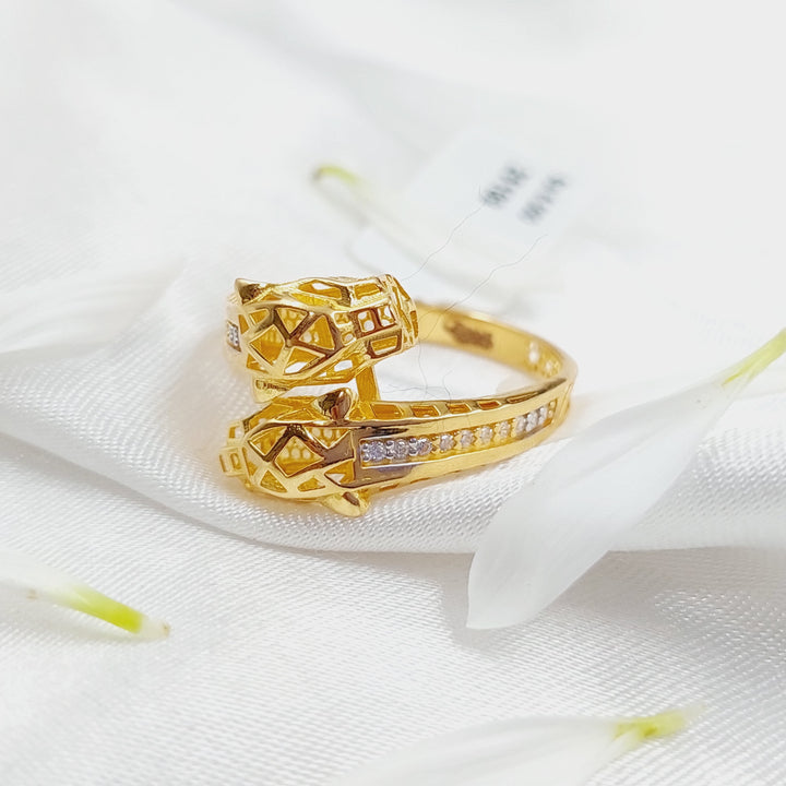 21K Gold Tiger Ring by Saeed Jewelry - Image 1