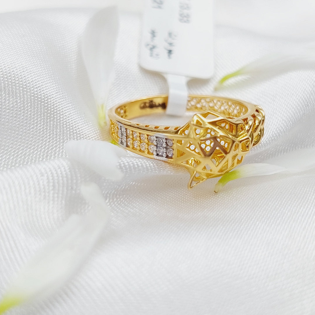 21K Gold Tiger Ring by Saeed Jewelry - Image 2