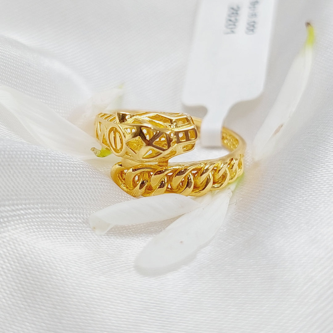 21K Gold Tiger Ring by Saeed Jewelry - Image 3