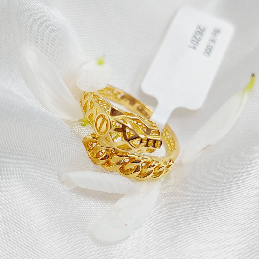 21K Gold Tiger Ring by Saeed Jewelry - Image 4