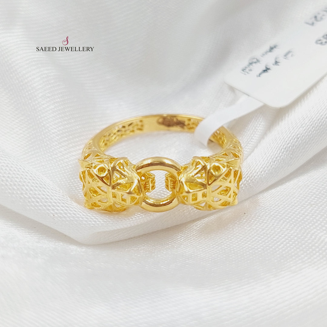 21K Gold Tiger Ring by Saeed Jewelry - Image 6