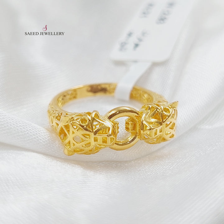 21K Gold Tiger Ring by Saeed Jewelry - Image 1