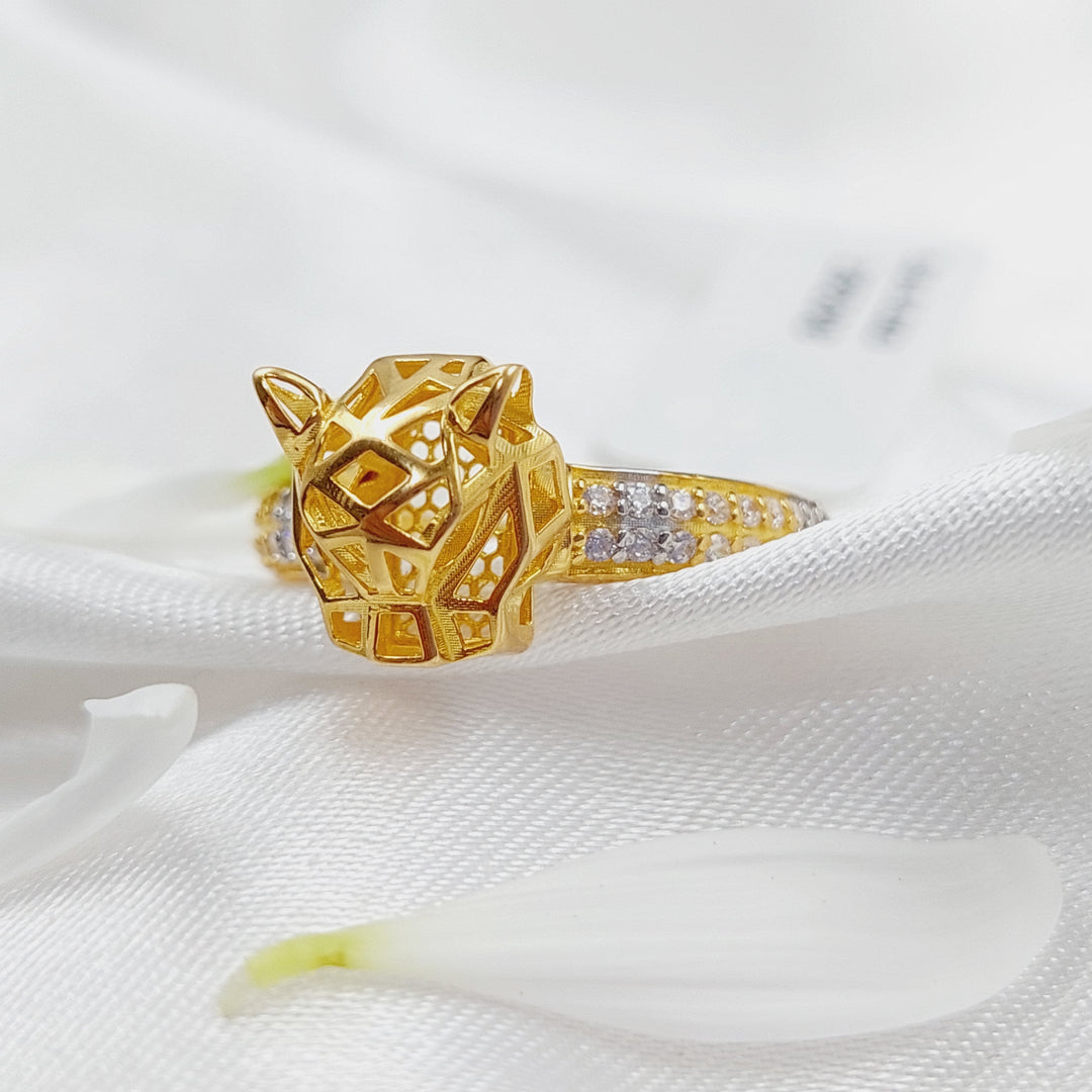 21K Gold Tiger Ring by Saeed Jewelry - Image 3