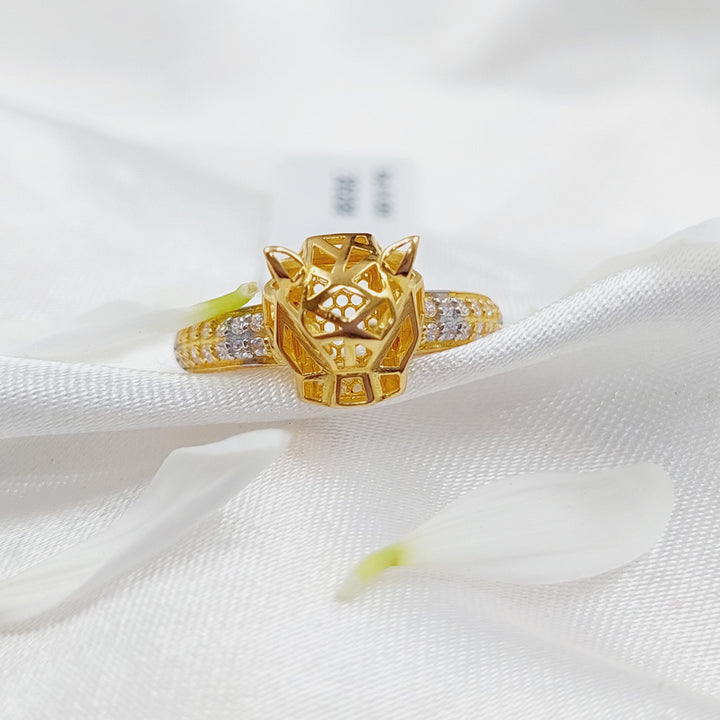 21K Gold Tiger Ring by Saeed Jewelry - Image 5