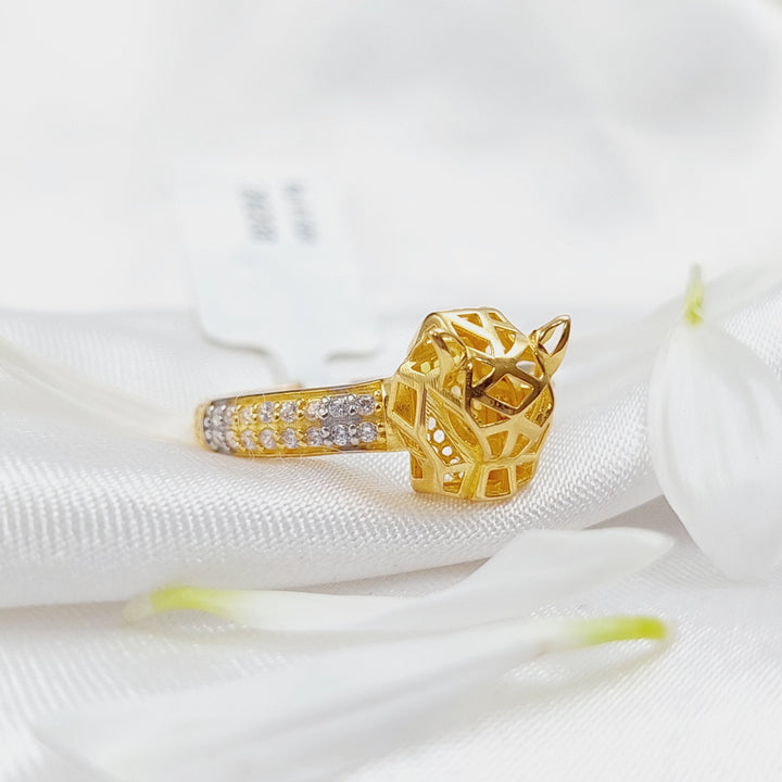 21K Gold Tiger Ring by Saeed Jewelry - Image 1