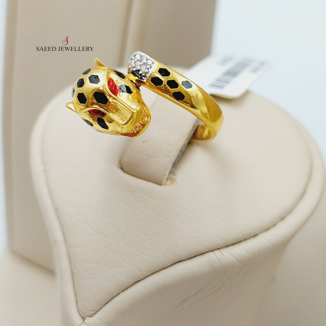 21K Gold Four Pieces Tiger Set by Saeed Jewelry - Image 5