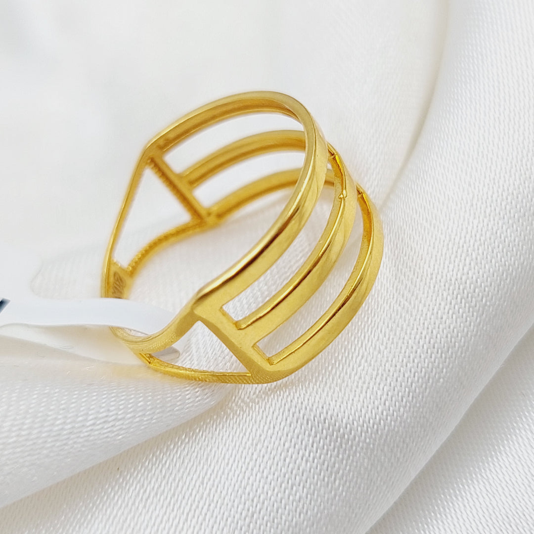 21K Gold Trio Ring by Saeed Jewelry - Image 11