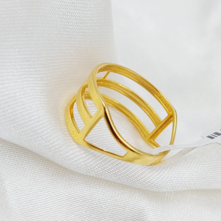 21K Gold Trio Ring by Saeed Jewelry - Image 7