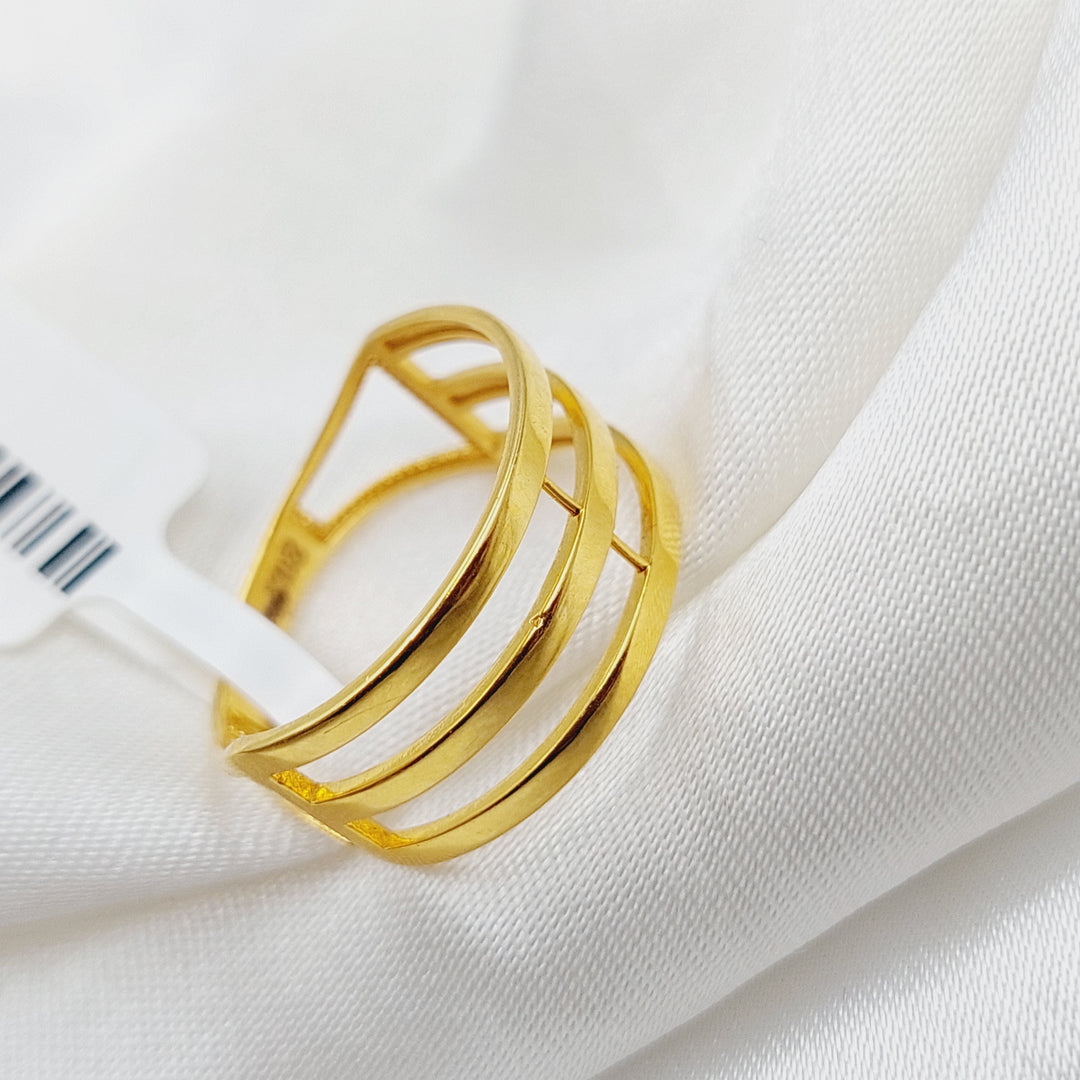 21K Gold Trio Ring by Saeed Jewelry - Image 8