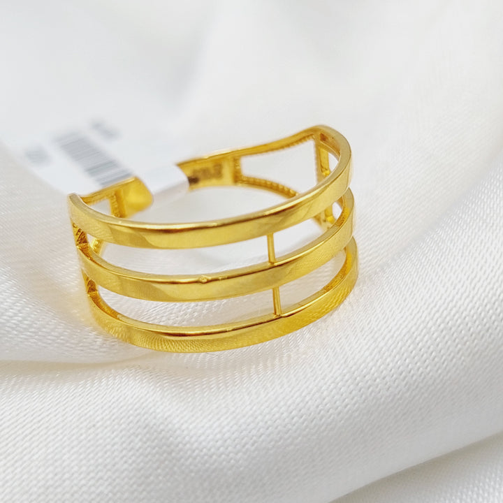 21K Gold Trio Ring by Saeed Jewelry - Image 1