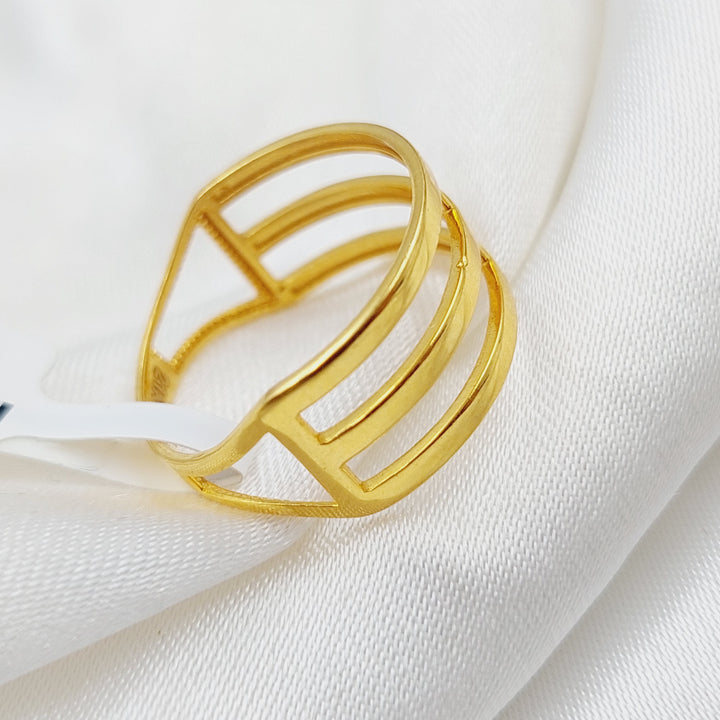 21K Gold Trio Ring by Saeed Jewelry - Image 3