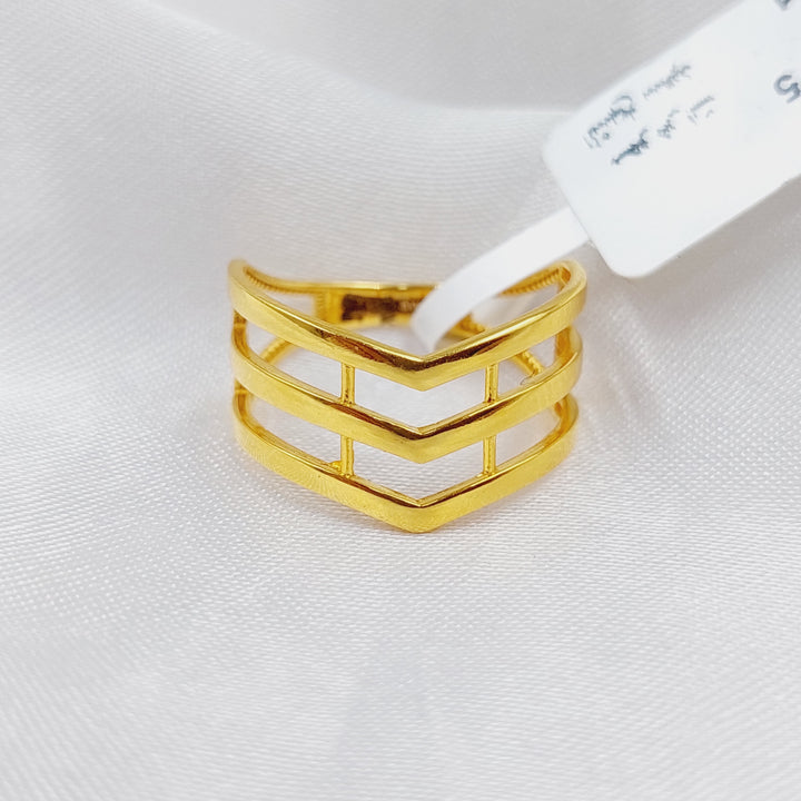 21K Gold Trio Ring by Saeed Jewelry - Image 1