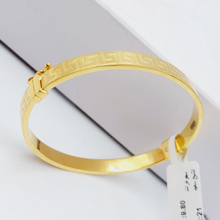 21K Gold Turkish Bracelet by Saeed Jewelry - Image 3