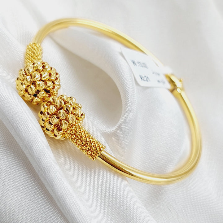 21K Gold Turkish Bracelet by Saeed Jewelry - Image 2