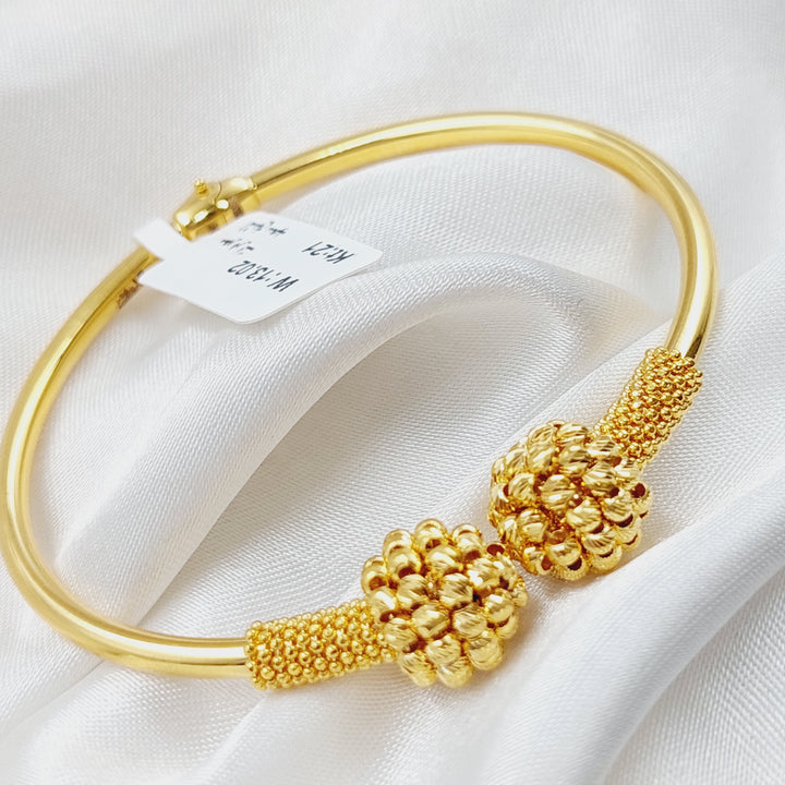 21K Gold Turkish Bracelet by Saeed Jewelry - Image 1