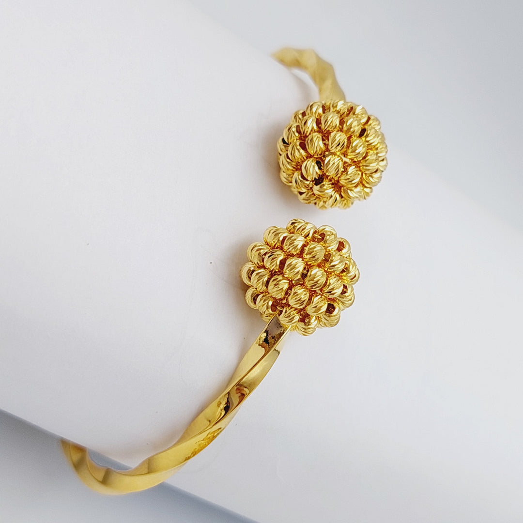 21K Gold Turkish Bracelet by Saeed Jewelry - Image 11