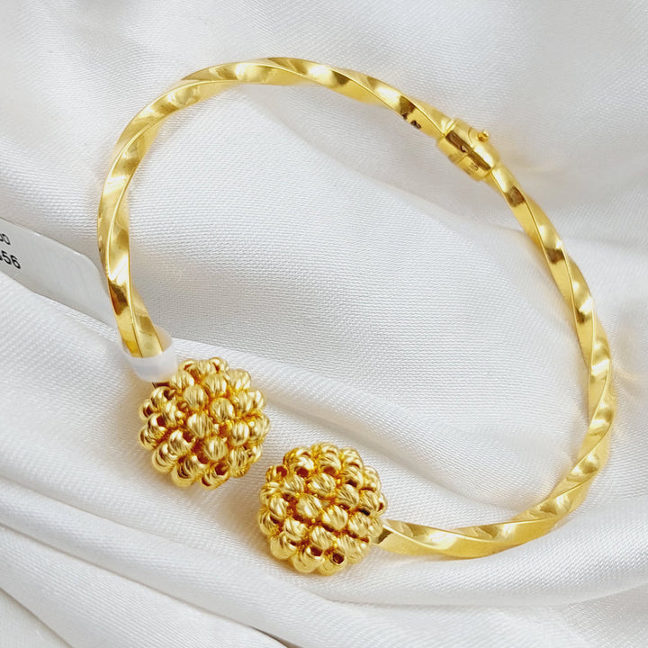 21K Gold Turkish Bracelet by Saeed Jewelry - Image 4