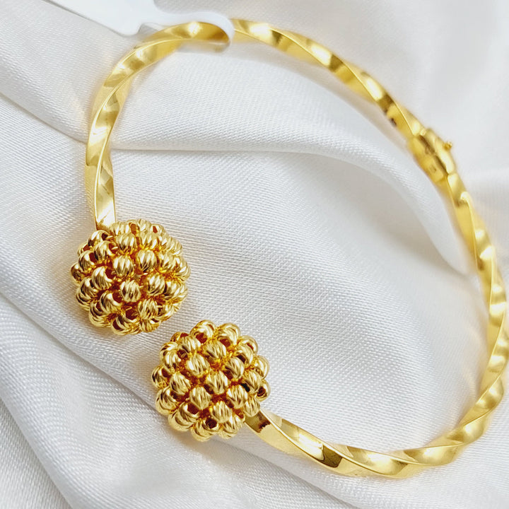 21K Gold Turkish Bracelet by Saeed Jewelry - Image 5