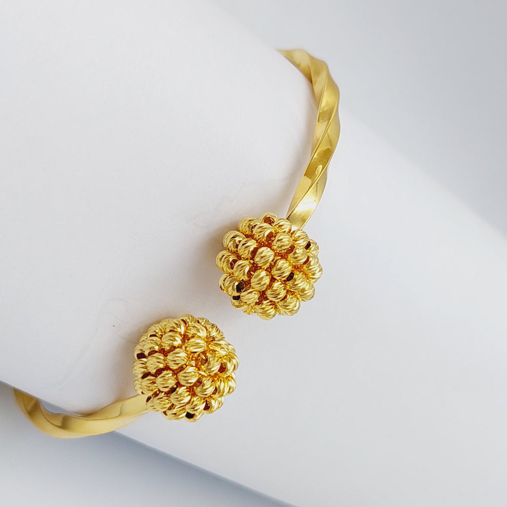 21K Gold Turkish Bracelet by Saeed Jewelry - Image 6