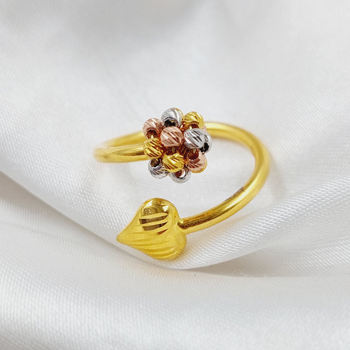 21K Gold Turkish Colored Ring by Saeed Jewelry - Image 1