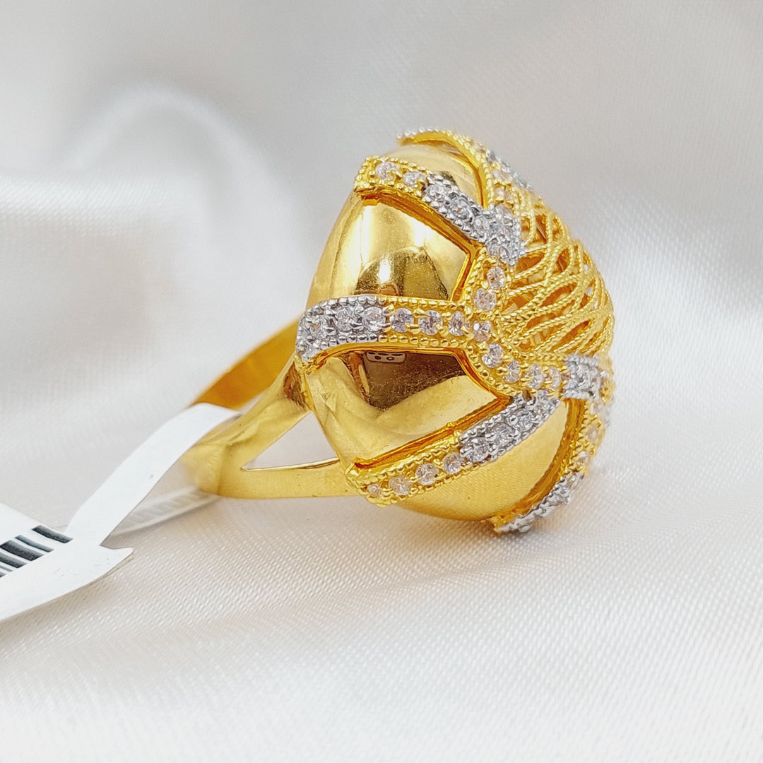 21K Gold Turkish Fancy Ring by Saeed Jewelry - Image 4