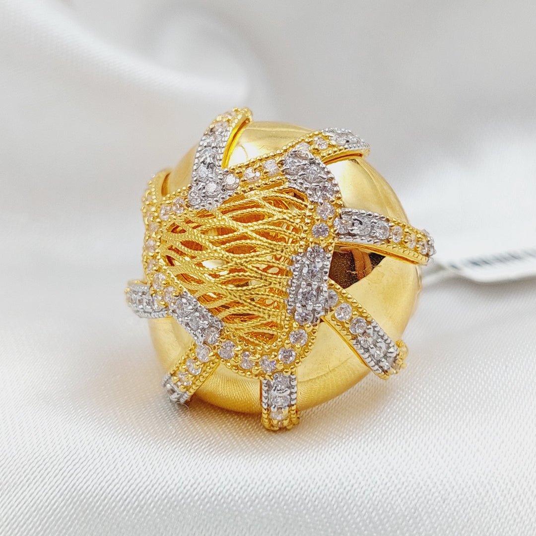 21K Gold Turkish Fancy Ring by Saeed Jewelry - Image 1