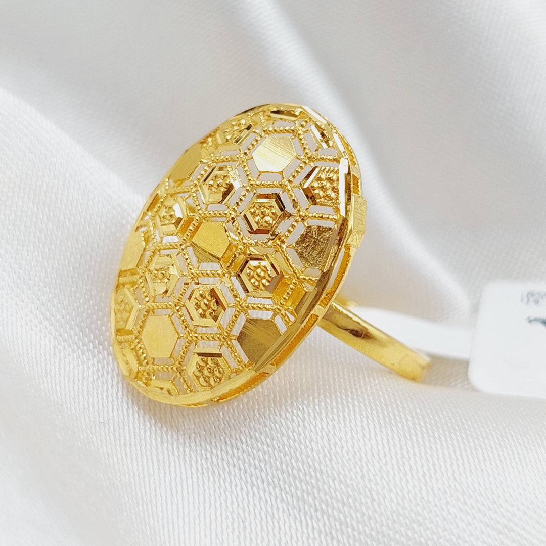 21K Gold Turkish Fancy Ring by Saeed Jewelry - Image 2